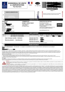 VAT REFUND FORM